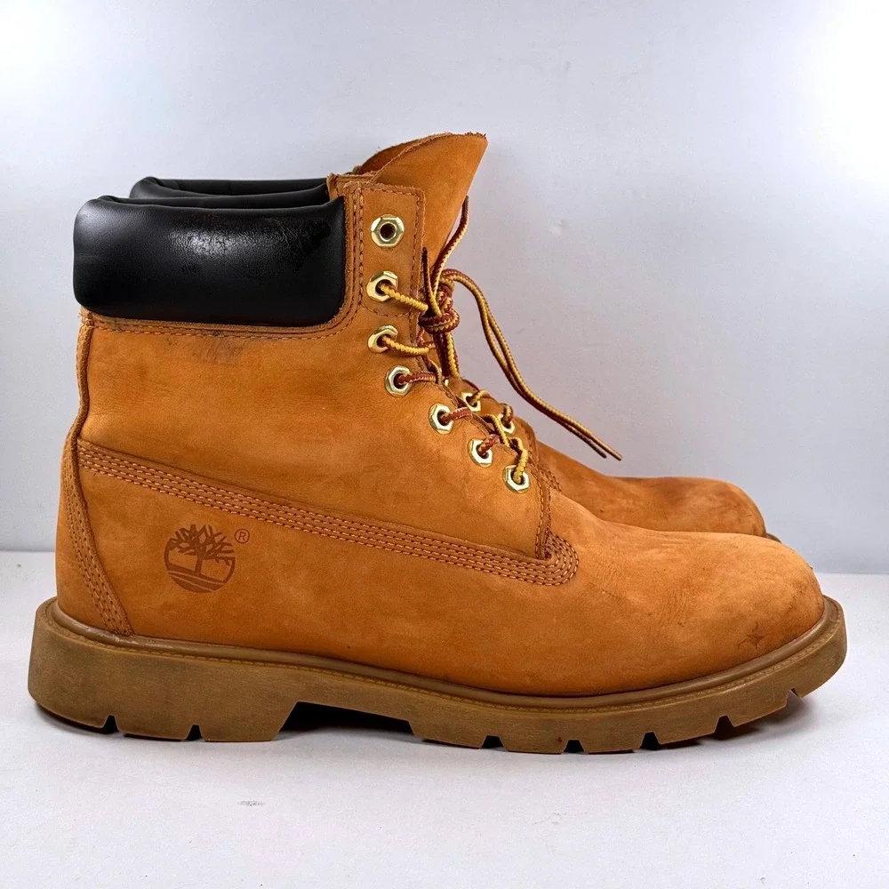 Timberland 6 Inch Premium Waterproof Boot Wheat Nubuck 18094 Mens 9 M